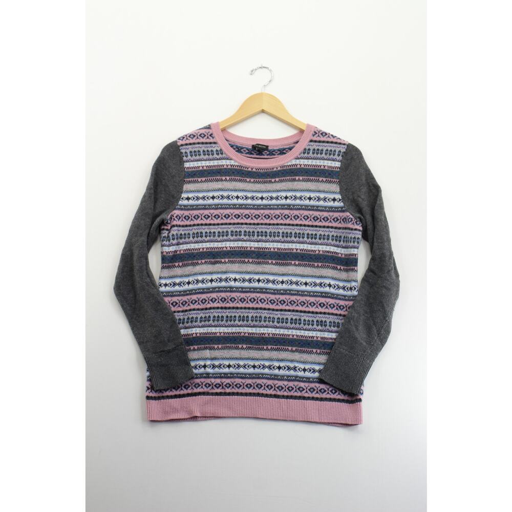 Talbots lambs wool fair isle sweater‎ womens small retro grandmacore cozy warm